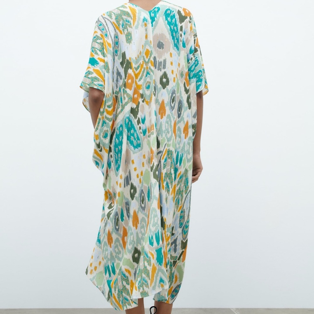 ZARA- PRINTED TUNIC DRESS - Picture 4 of 4